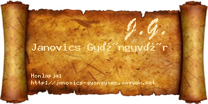 Janovics Gyöngyvér névjegykártya
